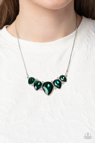 Regally Refined - Green Necklace