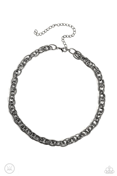 If I Only Had a CHAIN - Black Gunmetal Necklace