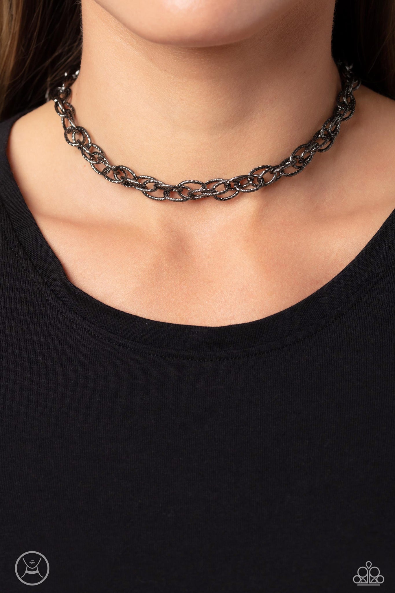 If I Only Had a CHAIN - Black Gunmetal Necklace