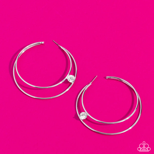 Theater HOOP - White Earring LOP 05/2023