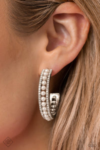 Pearl Happy - White Earrings  Fashion Fix 06/2023