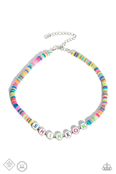 Psychedelic Glow - Multi Necklace Fashion Fix 04/2023