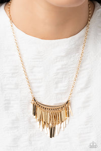 Cue the Chandelier - Gold Necklace