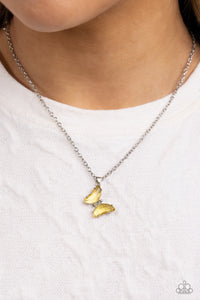 Butterfly Lullaby - Yellow Necklace Butterfly