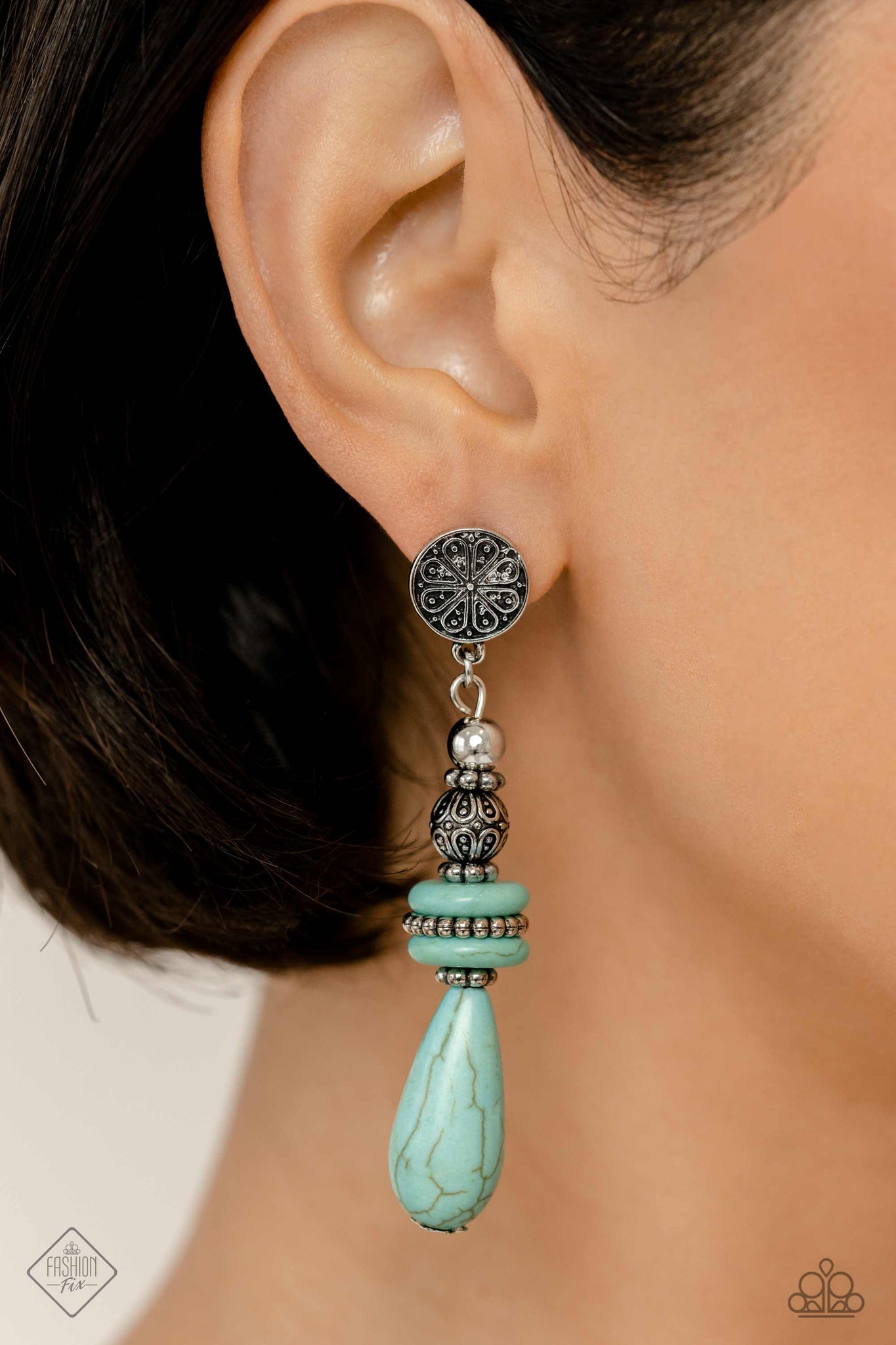 Desert Fever - Blue Earrings Fashion Fix 05/2023