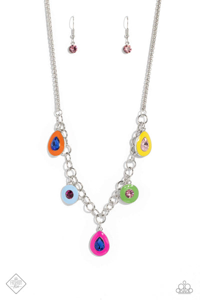 Colorblock Craze - Multi Necklace Fashion Fix 05/2023