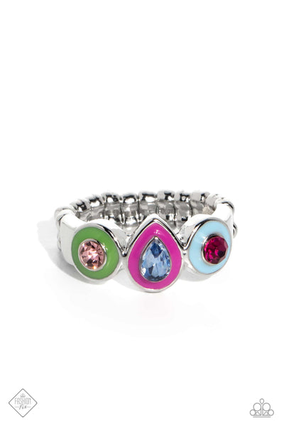 Colorblock Chic - Multi Ring Fashion Fix 05/2023