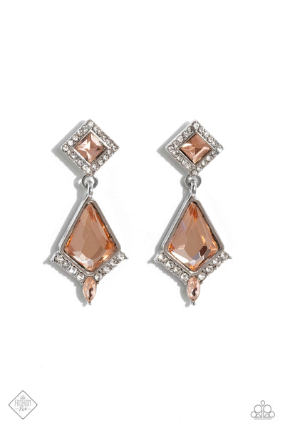 Dapper Display - Orange Earrings Fashion Fix 05/2023