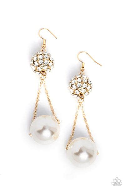 Ballerina Balance - Gold Earrings