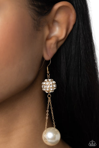 Ballerina Balance - Gold Earrings