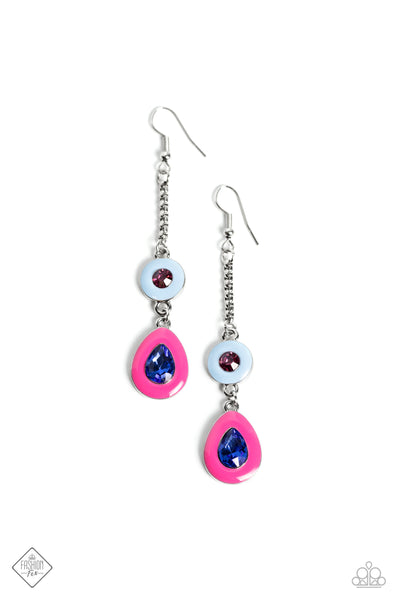 Colorblock Canvas - Multi Earrings Fashion Fix 05/2023