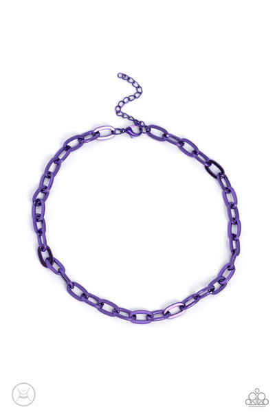 Exuberant Encore - Purple Necklace