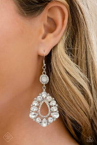 Happily Ever Exquisite - White Earrings Fashion Fix 07/2023