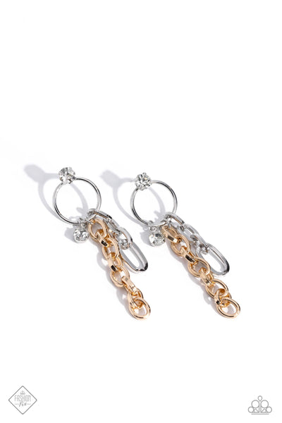 Two-Tone Trendsetter - Multi Earrings Fashion Fix 09/2023