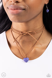 Wanderlust Wardrobe - Blue Necklace Heart