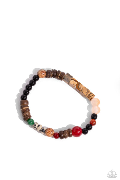 I WOOD Be So Lucky - Orange Urban Bracelet