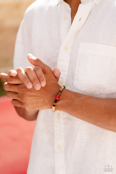 I WOOD Be So Lucky - Orange Urban Bracelet