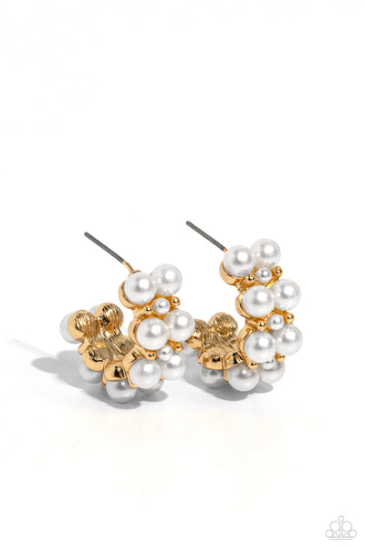 White Collar Wardrobe - Gold Earrings