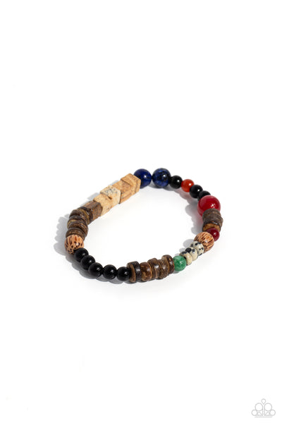 I WOOD Be So Lucky - Blue Urban Bracelet