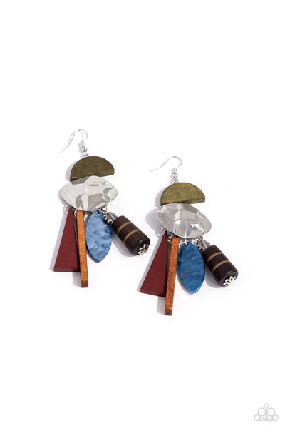 Textured Talisman - Multi Earrings