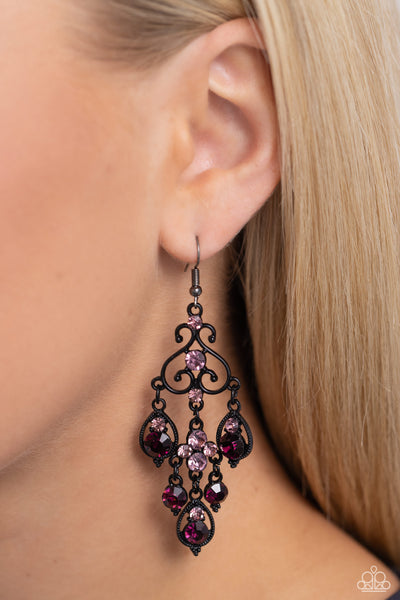 Regal Renovation - Purple Earrings