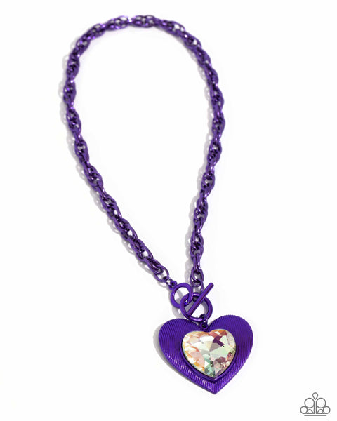 Modern Matchup - Purple Necklace Heart LOP 03/2024