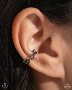 Mandatory Musings - Black Ear Cuff