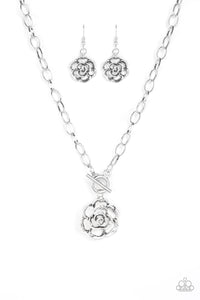 Beautifully In Bloom - Silver necklace