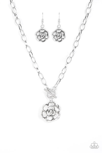 Beautifully In Bloom - Silver necklace