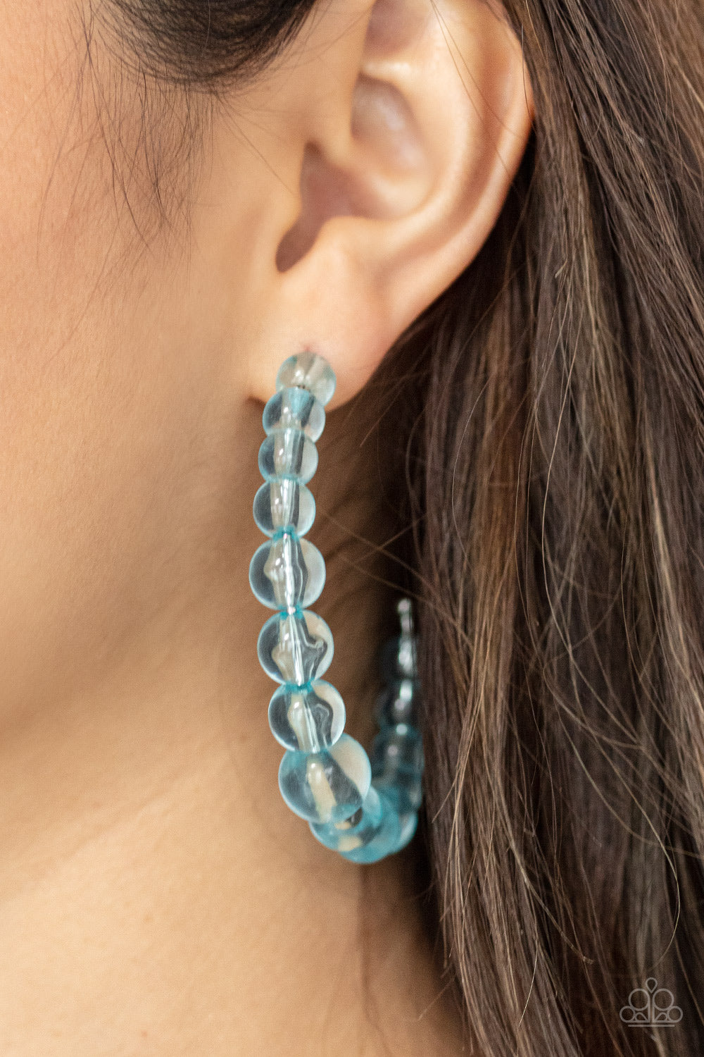 In The Clear Blue Earrings Acrylic