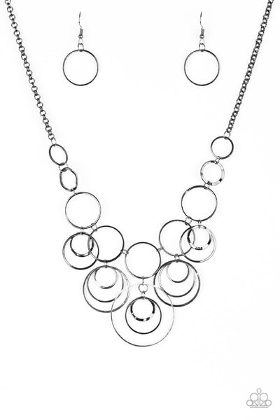 Break The Cycle - Black gunmetal necklace