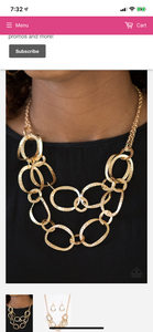 Circus Chic- Gold Necklace