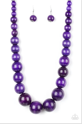 Effortlessly Everglades - Purple necklace