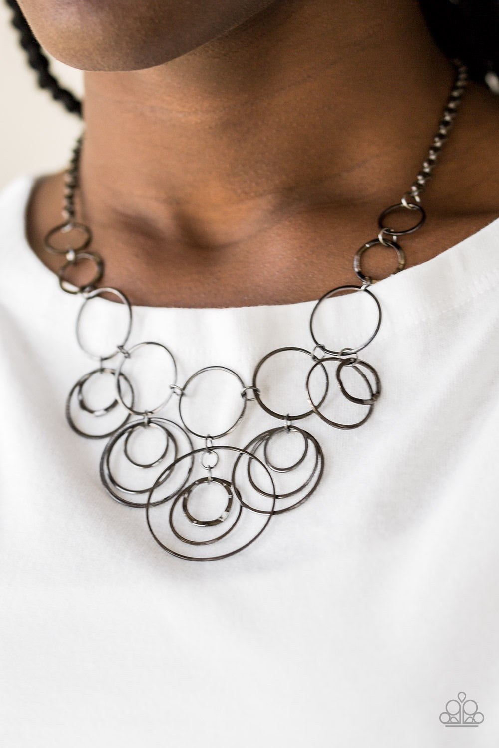 Break The Cycle - Black gunmetal necklace