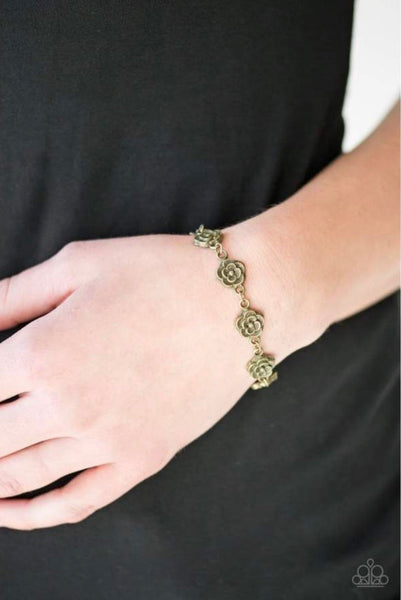 Wildflower wonderland Brass Bracelet