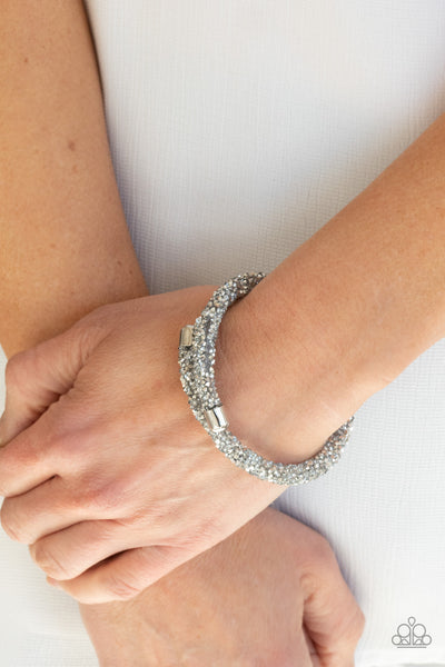 Roll Out The Glitz Silver Bracelet LOP AUGUST