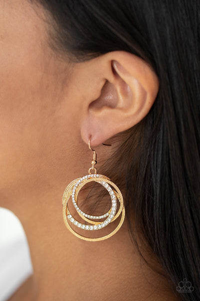 Elegantly Entangled - Gold earrings