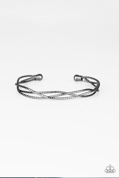 Twist Of The Wrist - Black gunmetal  bracelet