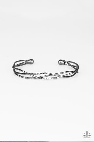 Twist Of The Wrist - Black gunmetal  bracelet