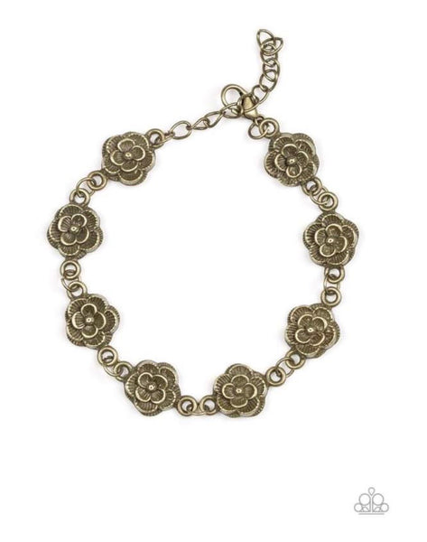 Wildflower wonderland Brass Bracelet