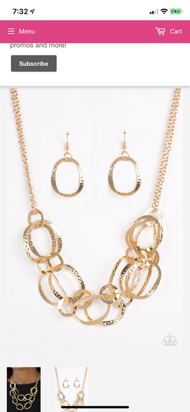 Circus Chic- Gold Necklace