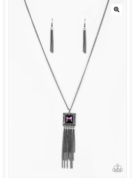 Paparazzi Shimmer Sensei Purple necklace