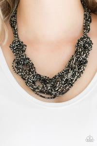 City Catwalk-Black Necklace