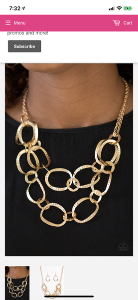 Circus Chic- Gold Necklace